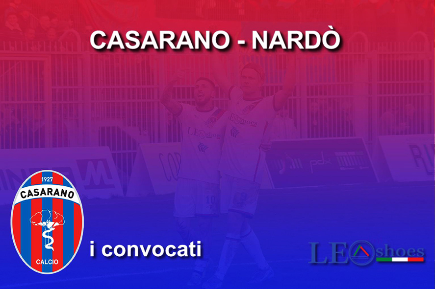 I convocati per la gara con il Nardò