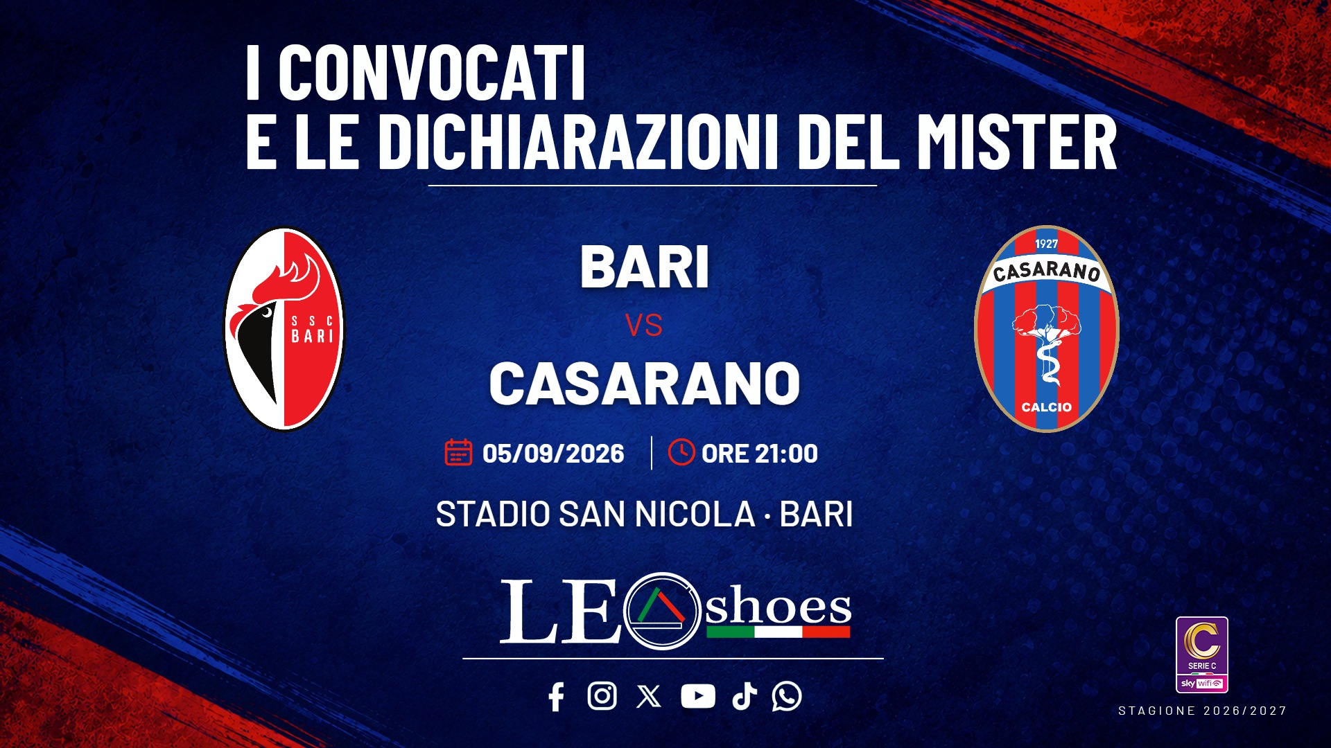Bari - Casarano · Convocati