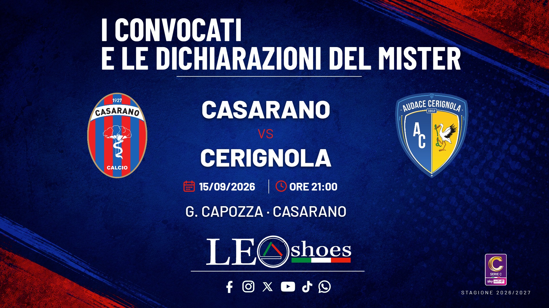 Casarano - Cerignola · Convocati