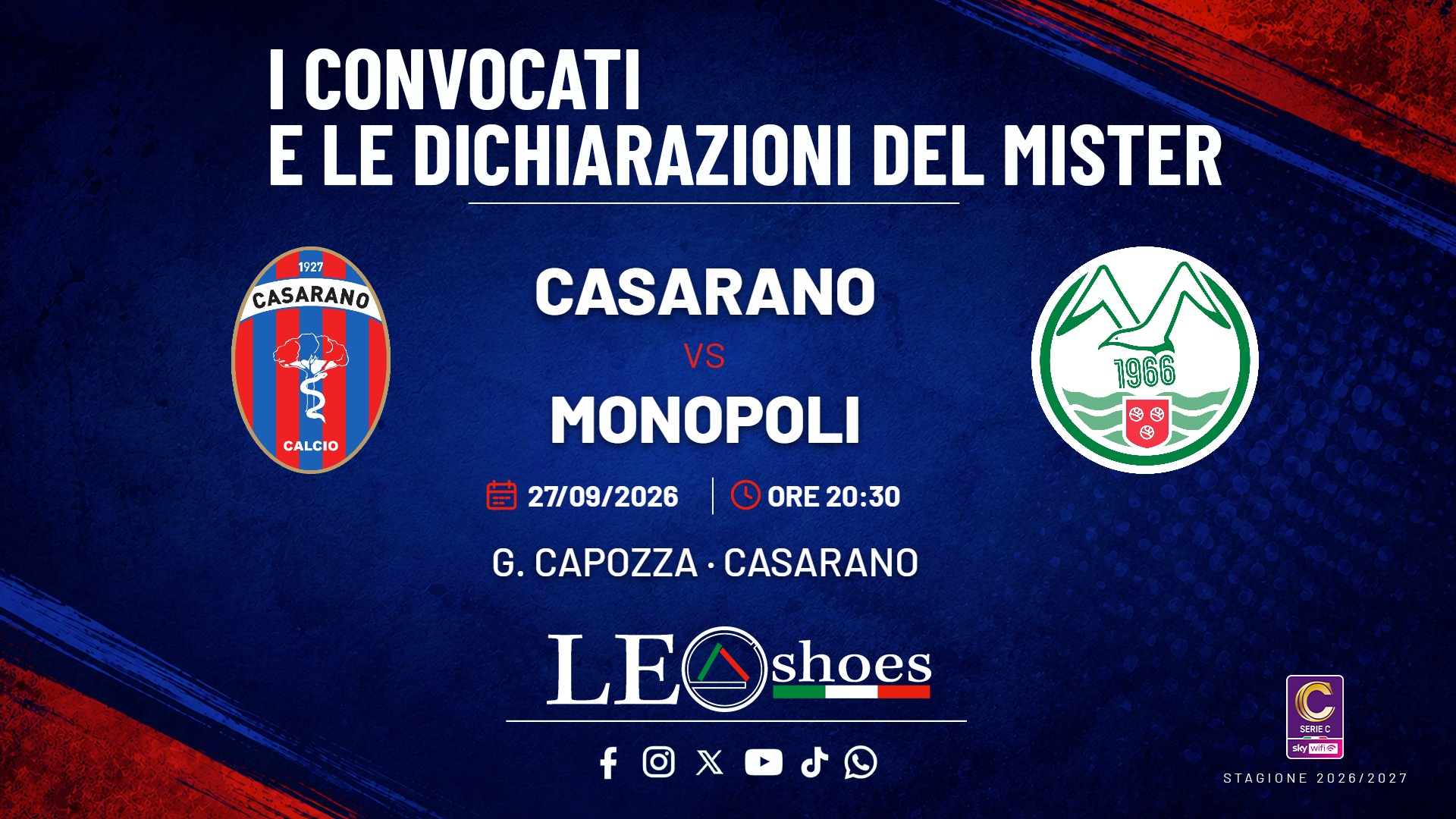 Casarano - Monopoli · Convocati