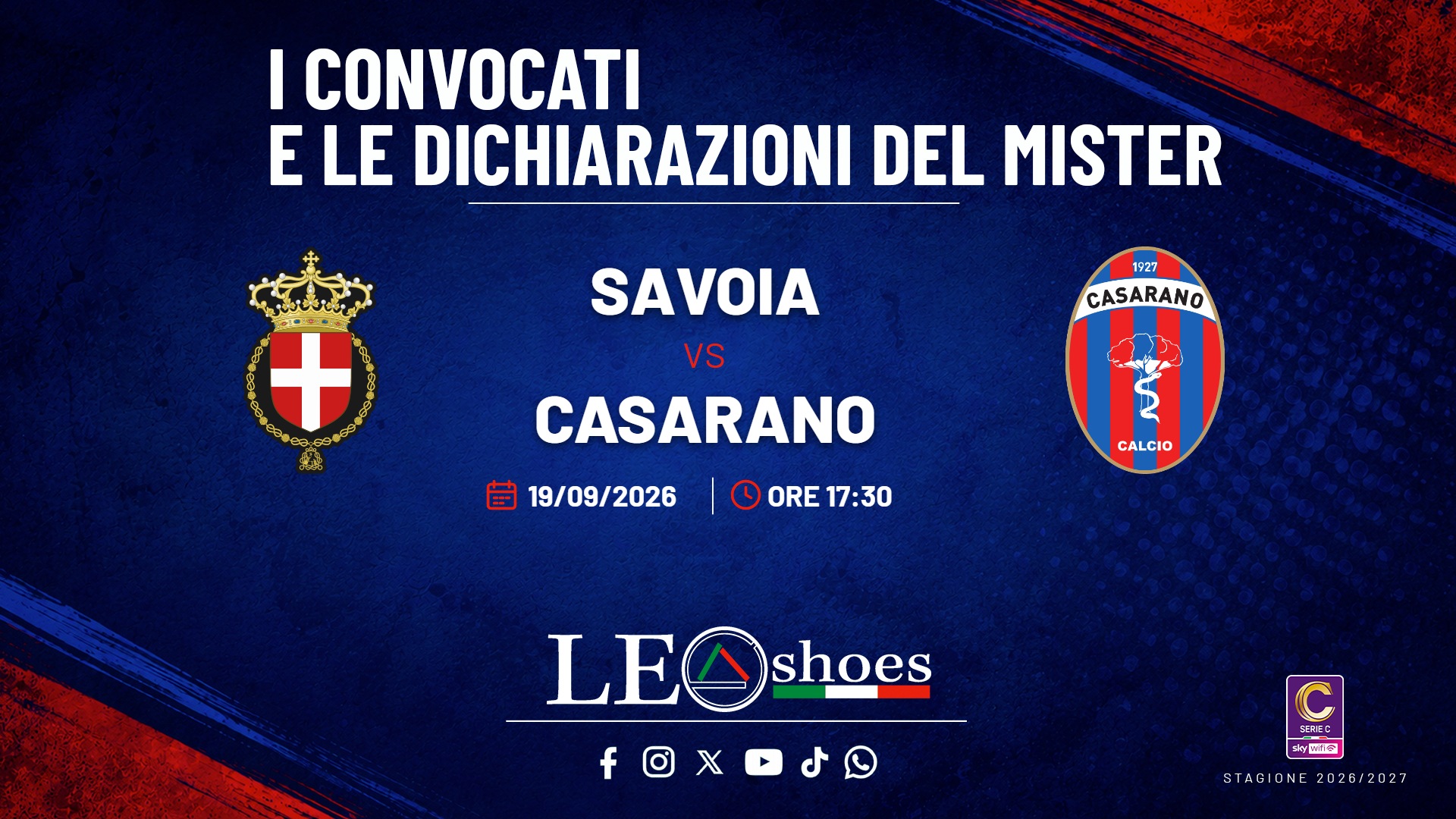 Savoia - Casarano · Convocati