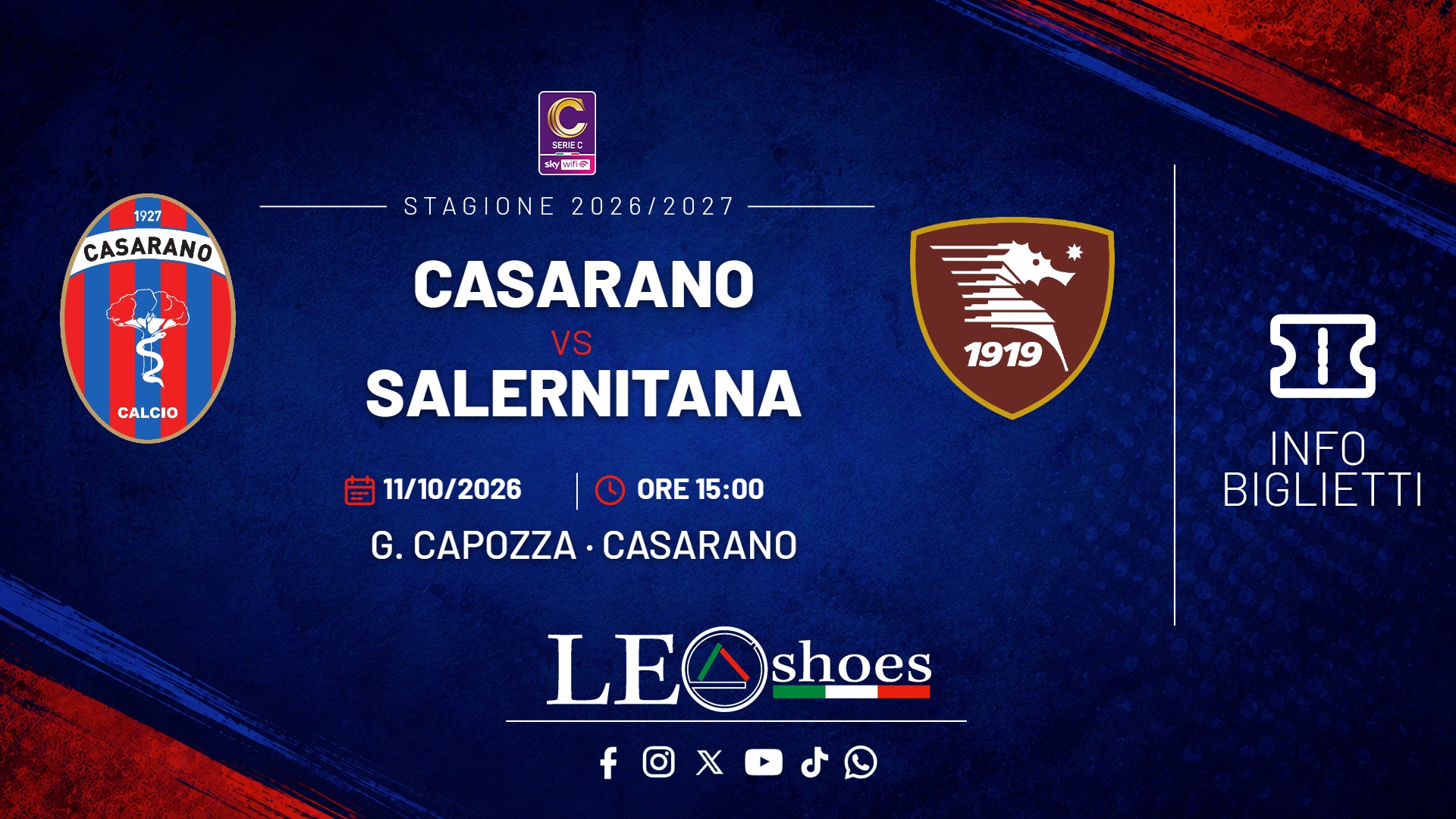 Casarano - Salernitana · Info biglietti