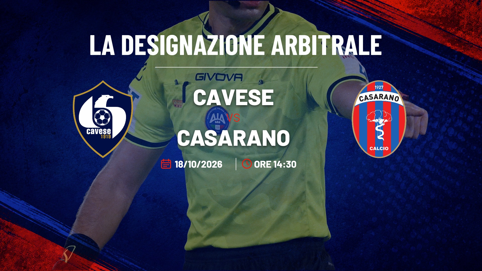 Cavese - Casarano · Designazione arbitrale