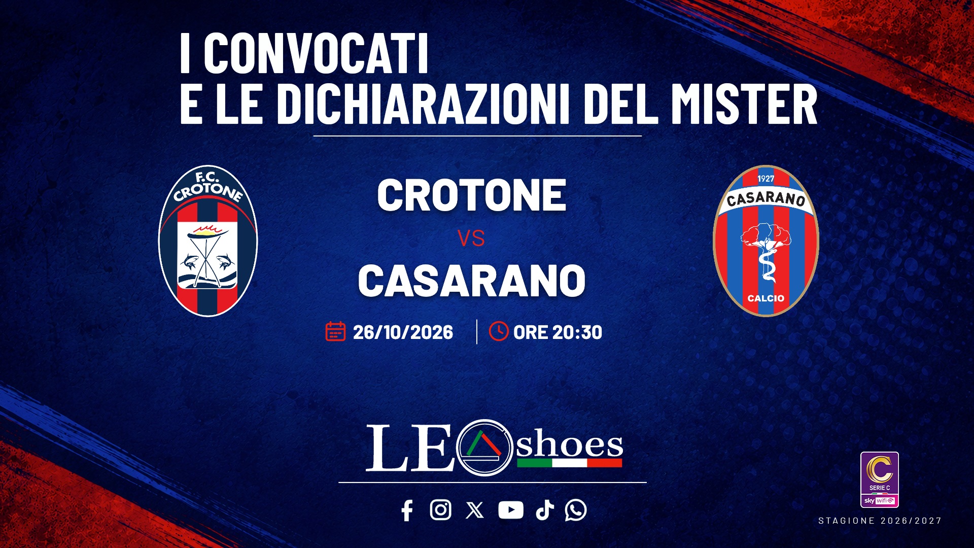 Crotone - Casarano · Convocati