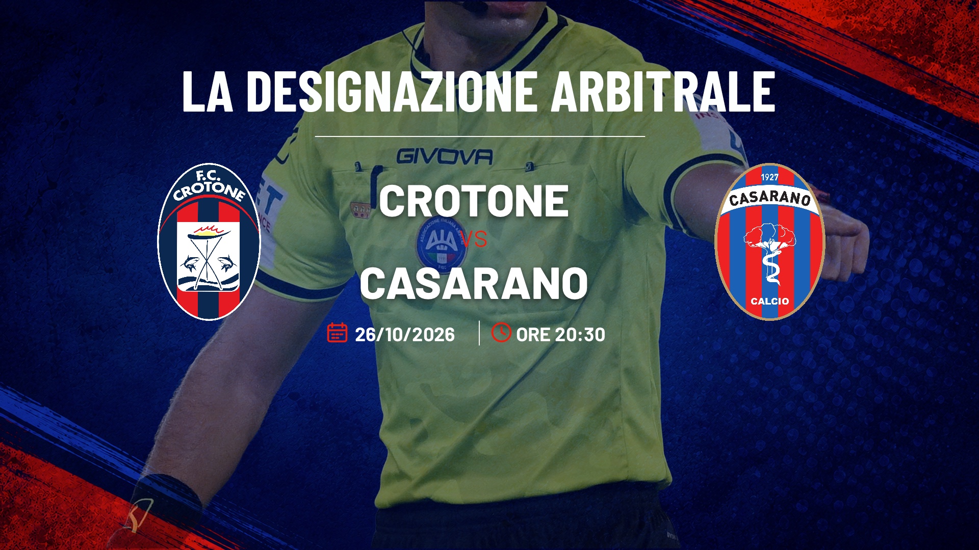 Crotone - Casarano · Designazione arbitrale